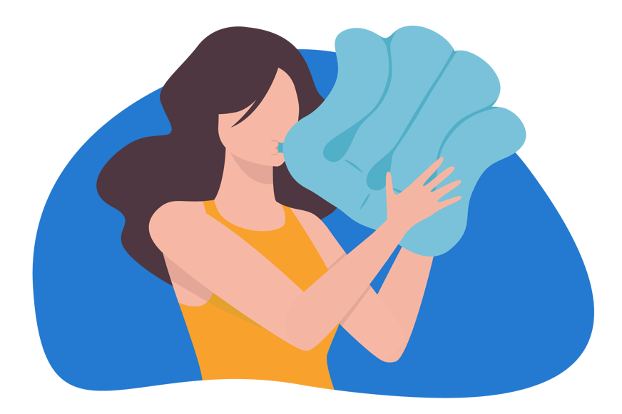 inflatable bath pillow